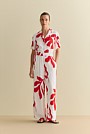 Shadow Palm Draped Pull On Pant
