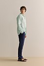Regular Fit Delave Linen Long Sleeve Shirt
