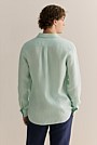 Regular Fit Delave Linen Long Sleeve Shirt