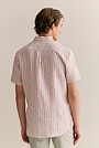 Linen Bold Stripe Short Sleeve Shirt