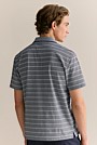 Mercerised Cotton Birdseye Stripe Polo