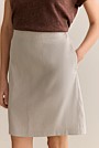 Stretch Linen Blend Skirt