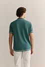 Mercerised Cotton Jersey Tipped Knit Shirt