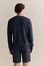 Cotton Mouline Textured Crew Knit