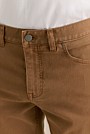 Regular Fit Garment Dyed Twill Five Pocket Pant