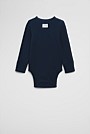 Organically Grown Cotton Rib Long Sleeve Bodysuit