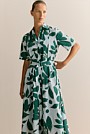 Cotton Bellflower Shirt Dress