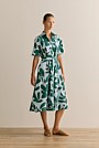 Cotton Bellflower Shirt Dress