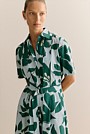 Cotton Bellflower Shirt Dress