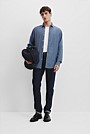 Long Sleeve Regular Fit Chambray Shirt