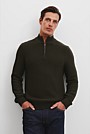 Cotton Half Zip Knit
