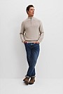 Cotton Half Zip Knit