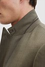 Slim Fit Wool Blend Herringbone Jacket