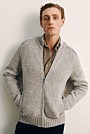 Merino Mouline Yarn Zip Through Bomber