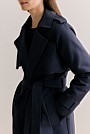 Cotton Mid Length Trench Coat