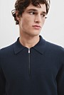 Boiled Australian Wool Zip Polo