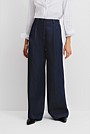 Pleated Denim Trouser