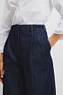 Pleated Denim Trouser