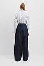 Pleated Denim Trouser