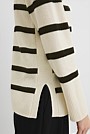 Merino Wool Stripe Longline Knit