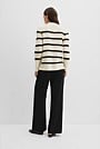 Merino Wool Stripe Longline Knit