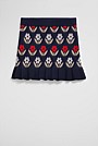 Organically Grown Cotton Jacquard Knit Skirt