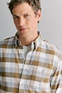 Regular Fit Cotton Herringbone Check Shirt