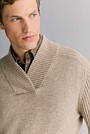 Wool Shawl Neck Pullover
