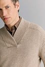 Wool Shawl Neck Pullover