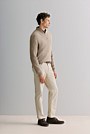 Wool Shawl Neck Pullover