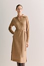 Alpaca Merino Blend Belted Polo Dress