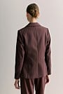 Stretch Wool Pinstripe Blazer