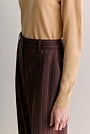 Stretch Wool Pinstripe Pant