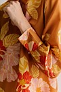 Satin Peony Print Relaxed Blouse