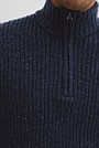 Merino Nep Half Zip Knit