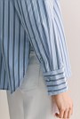 Cotton Poplin Stripe Long Sleeve Shirt