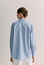 Cotton Poplin Stripe Long Sleeve Shirt