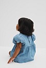 Cotton Blend Puff Sleeve Top