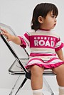 Cotton T-Shirt Logo Dress