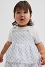 Organically Grown Cotton Tiered Romper Dress