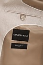 Regular Fit Linen Single Breasted Check Jacket