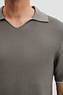 Australian Cotton Textured V-Neck Neck Polo