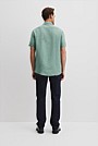 Regular Fit Organically Grown Delave Linen Short Sleeve Shirt