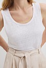 Linen Scoop Neck Tank