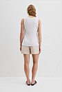 Linen Scoop Neck Tank