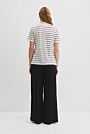Organically Grown Linen Stripe Scoop Neck T-Shirt