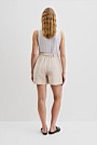 Organically Grown Linen Tuck Front Short
