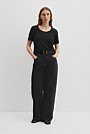 Linen Scoop Neck T-Shirt
