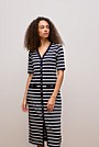 Stripe Button Through Dress