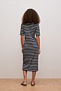 Stripe Button Through Dress